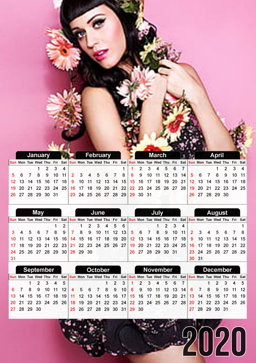  Katty perry flowers for A3 Photo Calendar 30x43cm