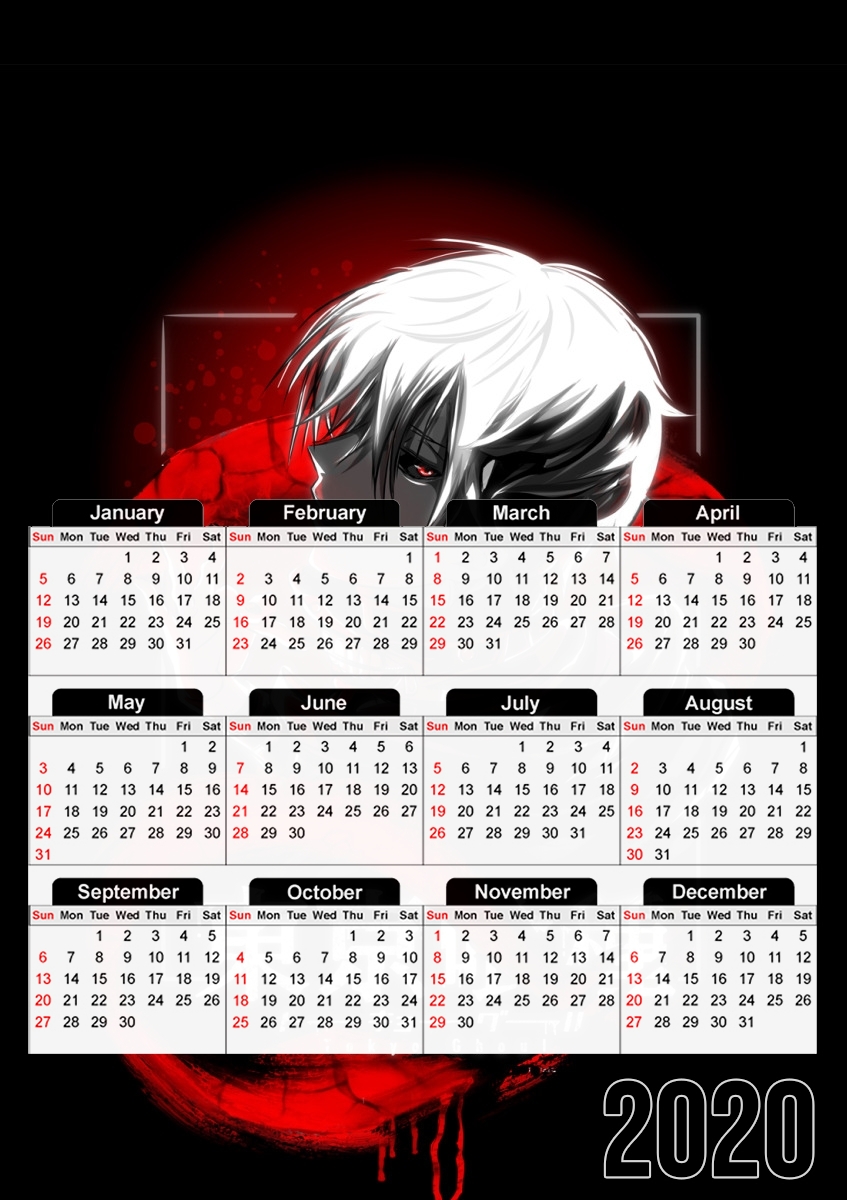  Ken Kaneki Snake for A3 Photo Calendar 30x43cm