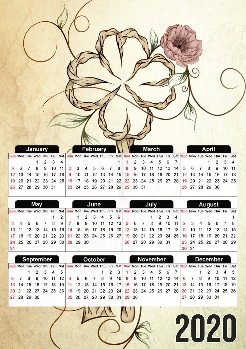  Key Lucky  for A3 Photo Calendar 30x43cm