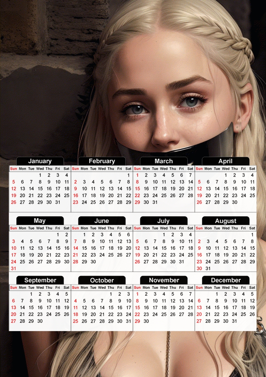  Khaleesi capture for A3 Photo Calendar 30x43cm