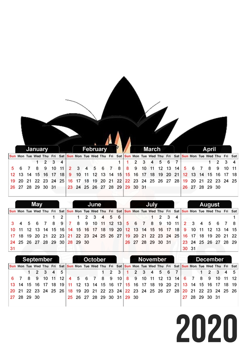 Kid Goku Adidas Joke for A3 Photo Calendar 30x43cm