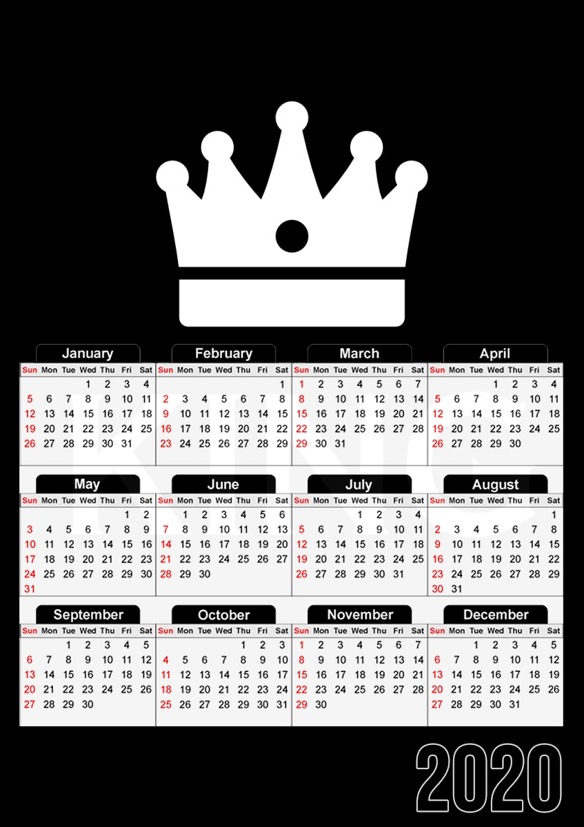  King for A3 Photo Calendar 30x43cm