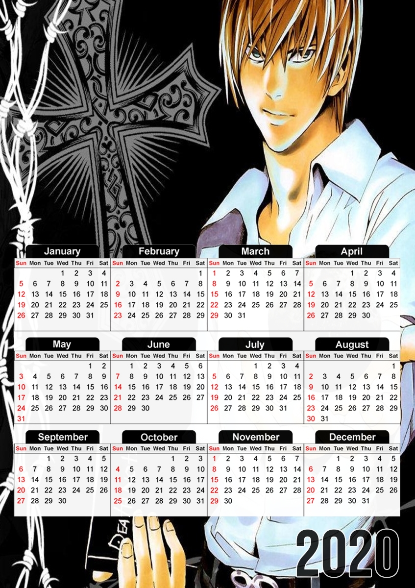  Kira Death Note for A3 Photo Calendar 30x43cm