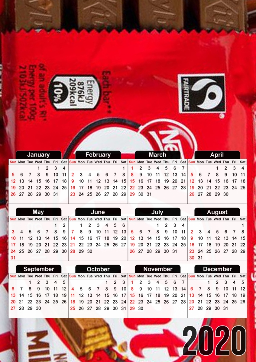  kit kat chocolate for A3 Photo Calendar 30x43cm