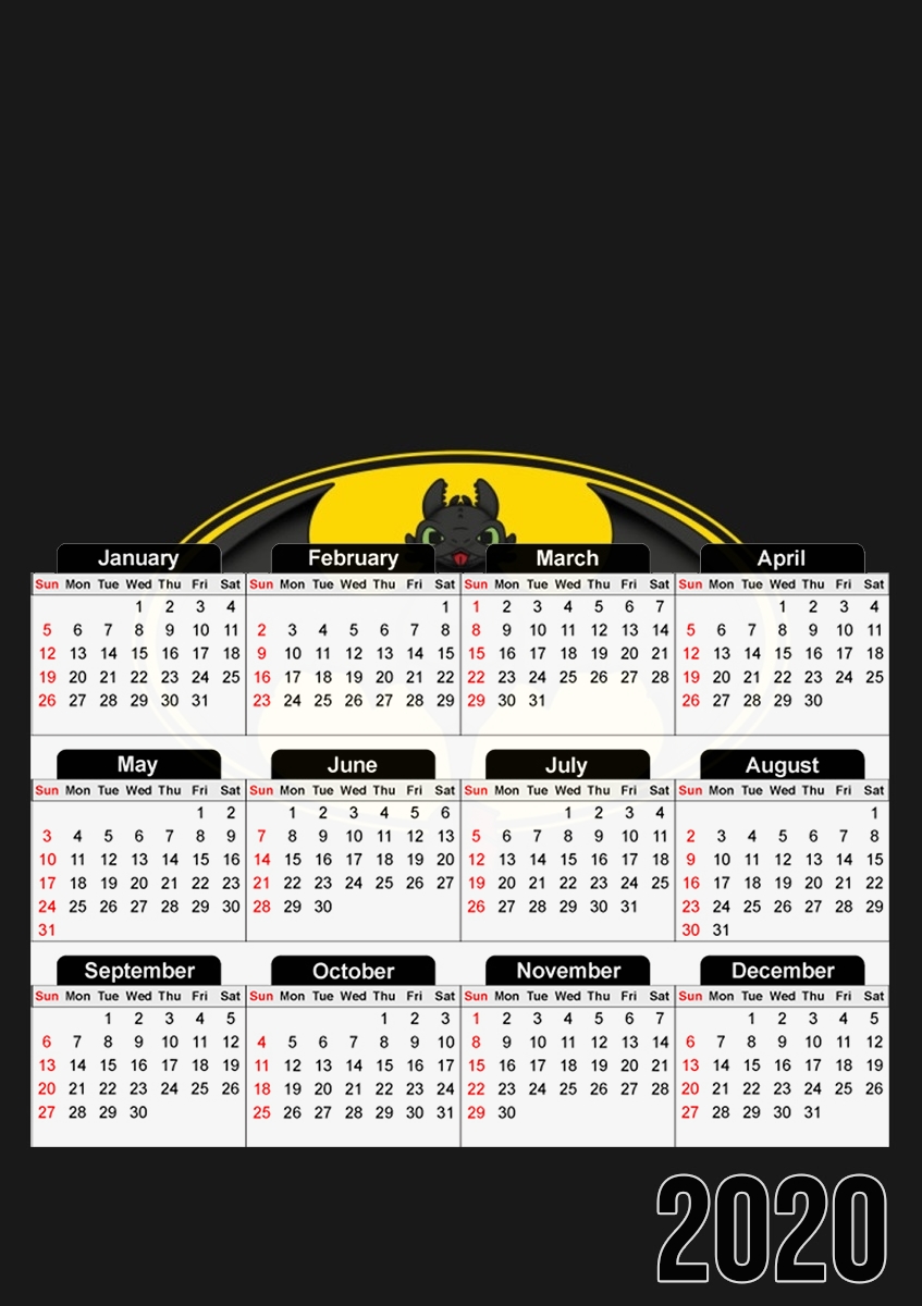  Krokmou x Batman for A3 Photo Calendar 30x43cm