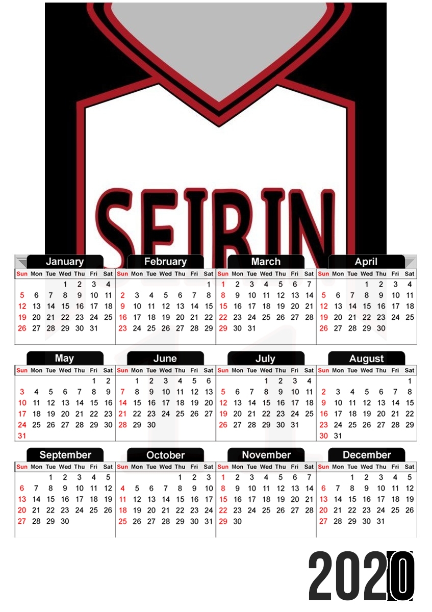  Kuroko Seirin 11 for A3 Photo Calendar 30x43cm