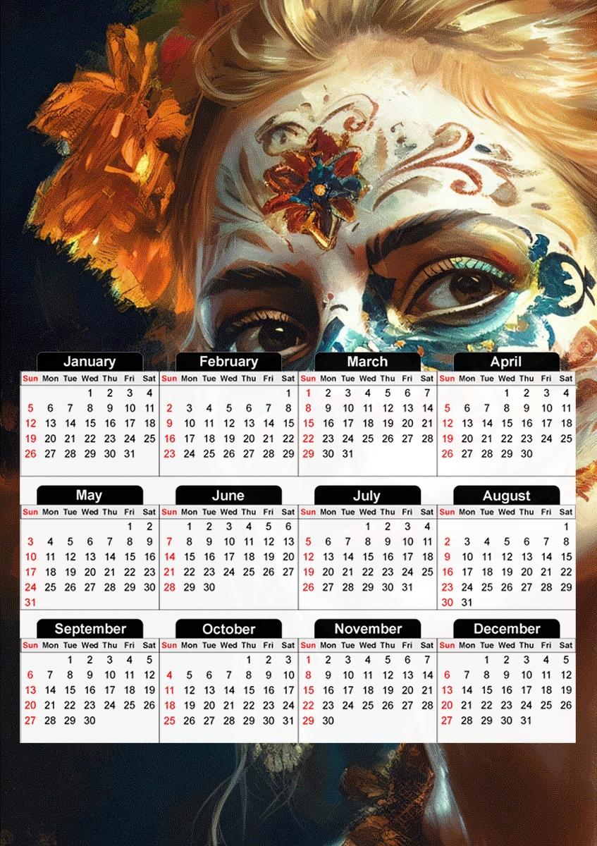  Lady Death V2 for A3 Photo Calendar 30x43cm