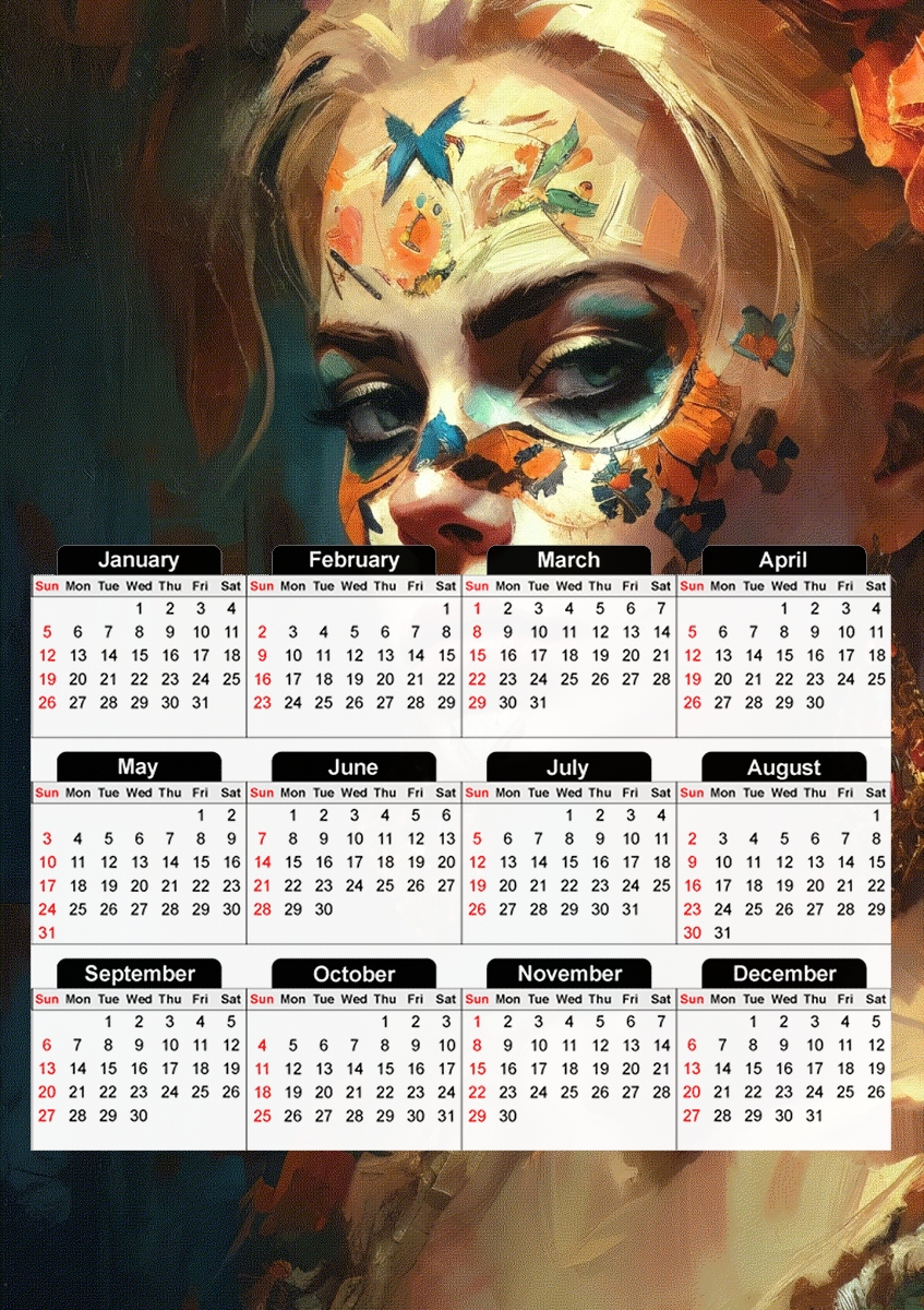  Lady Death for A3 Photo Calendar 30x43cm