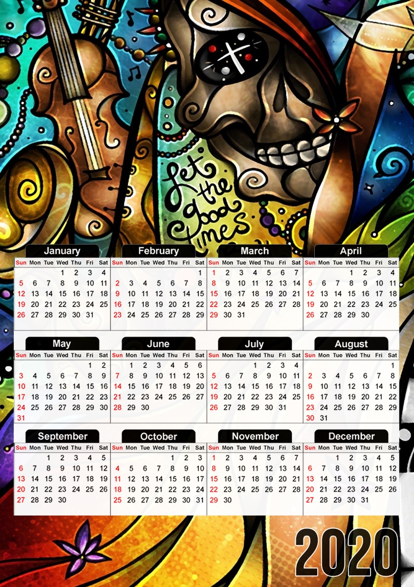  Laissez les bons temps rouler for A3 Photo Calendar 30x43cm