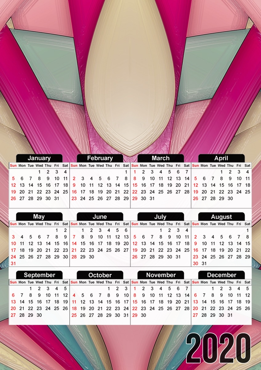  Laminated bubblegum for A3 Photo Calendar 30x43cm