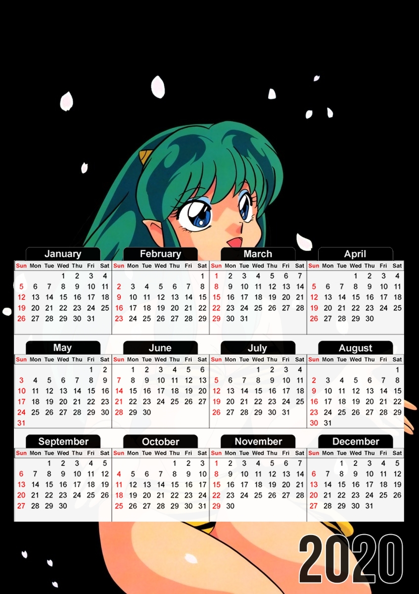  Lamu Urusei Yatsura for A3 Photo Calendar 30x43cm