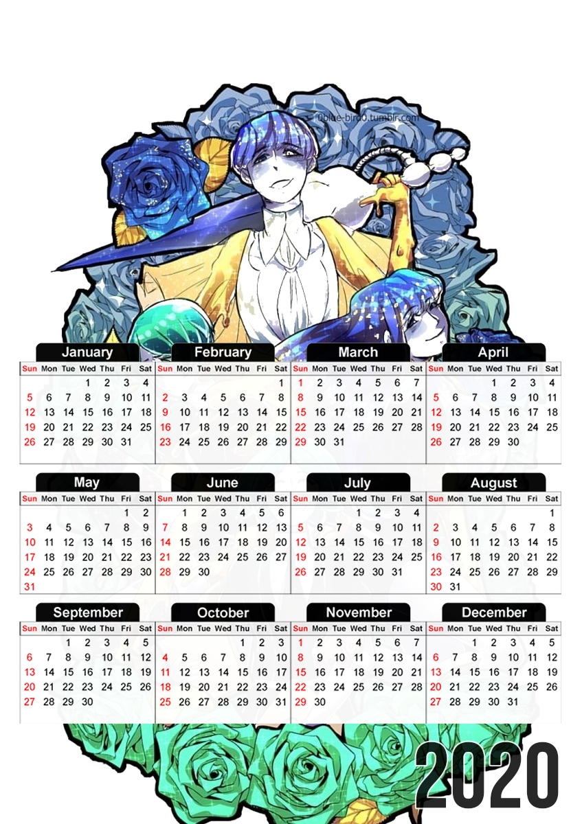  land of the lustrous for A3 Photo Calendar 30x43cm