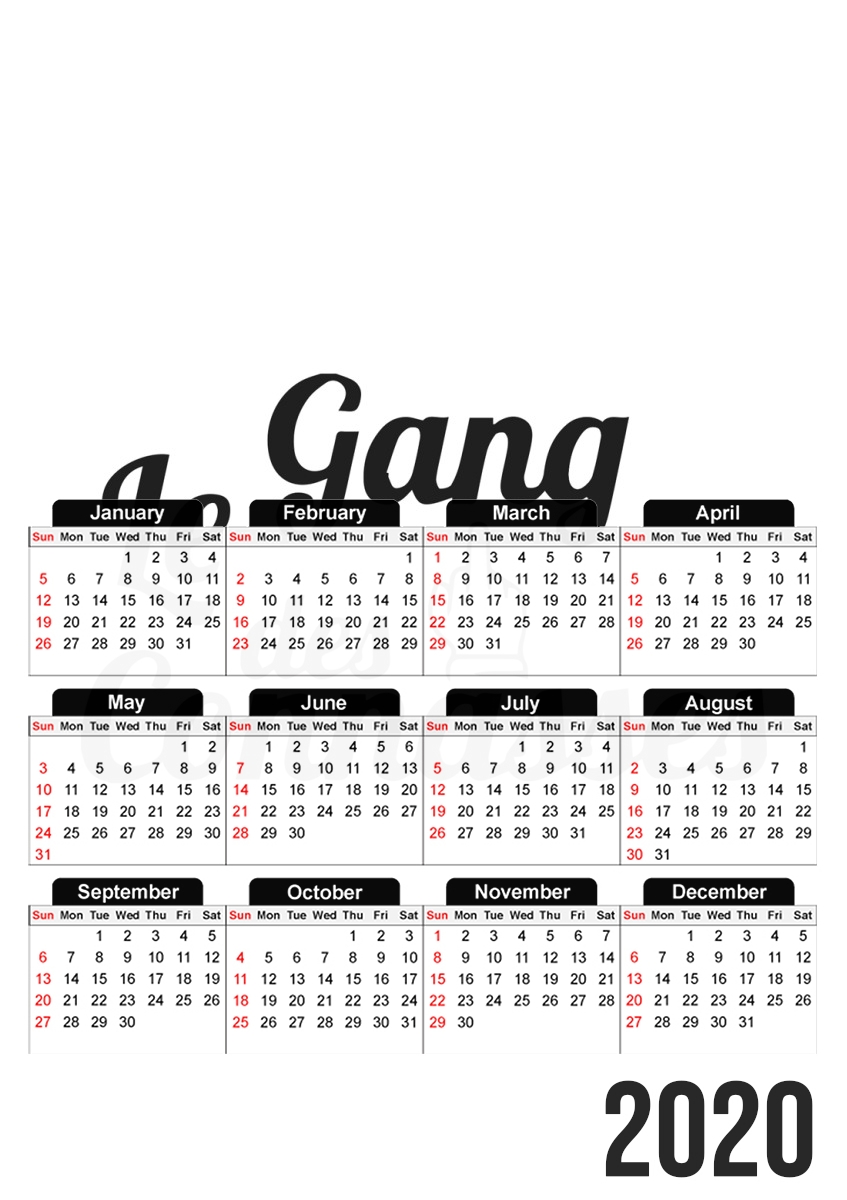  Le gang des connasses for A3 Photo Calendar 30x43cm