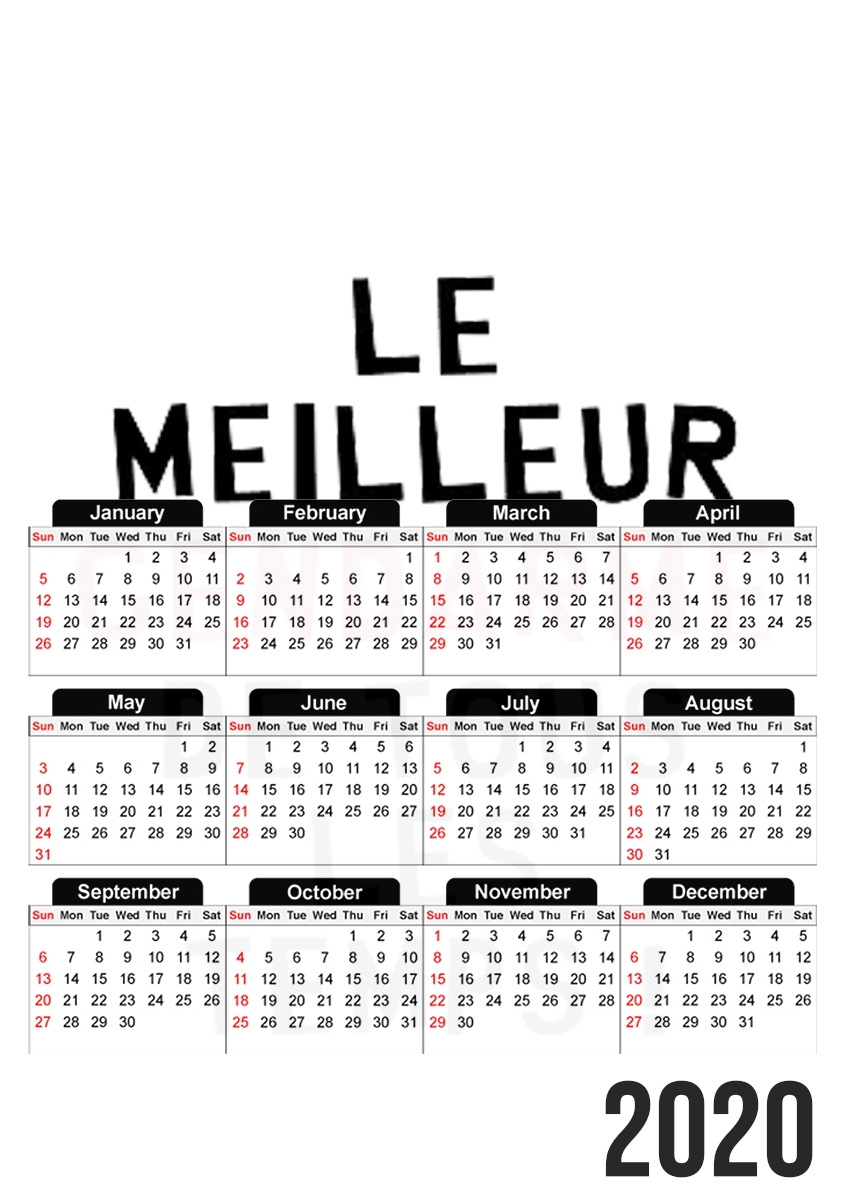  Le meilleur gendarme de tous les temps for A3 Photo Calendar 30x43cm