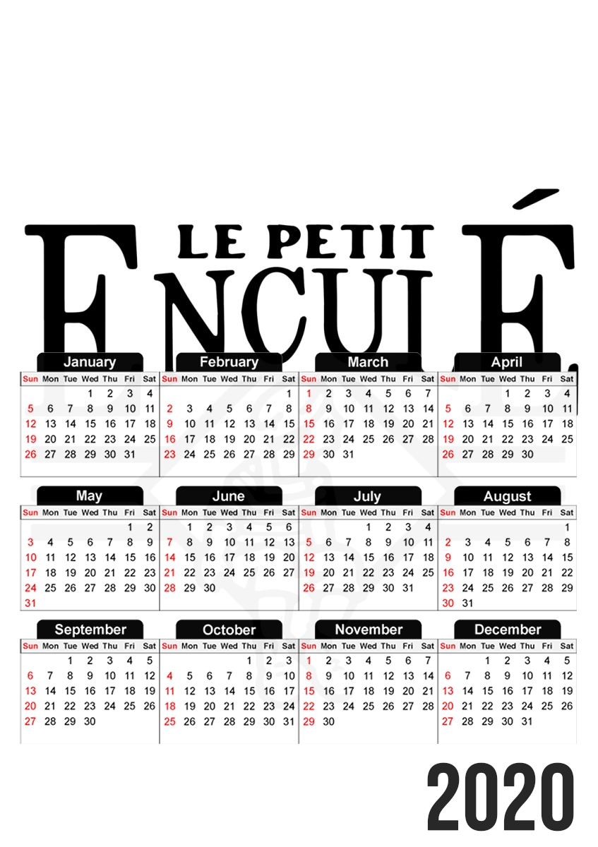  Le petit encule for A3 Photo Calendar 30x43cm