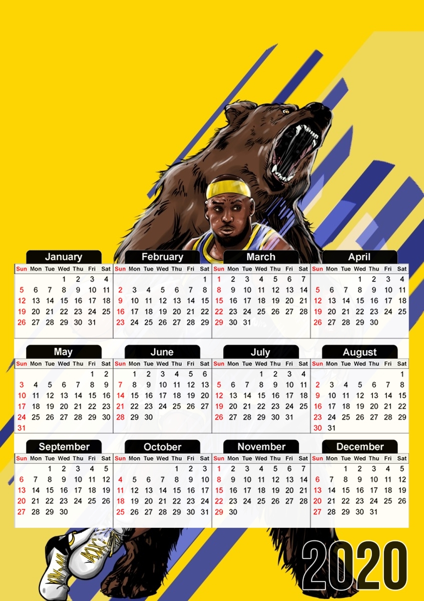  LeBron Unstoppable  for A3 Photo Calendar 30x43cm