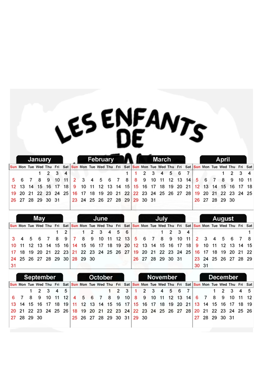  Les enfants de Saint Jean De Luz for A3 Photo Calendar 30x43cm