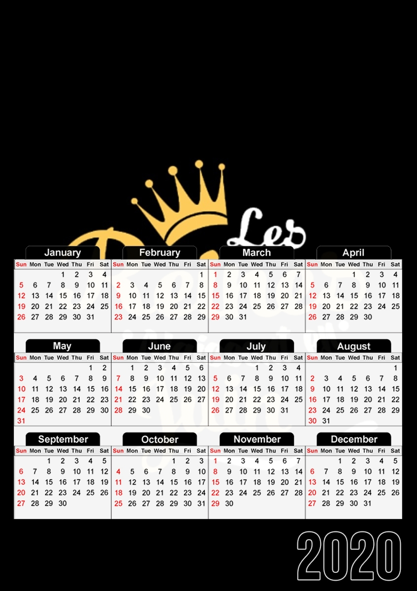  Les reines naissent en Juin Cadeau Anniversaire for A3 Photo Calendar 30x43cm