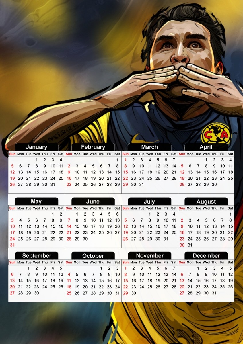  Leyenda Americanista El Mariscal for A3 Photo Calendar 30x43cm