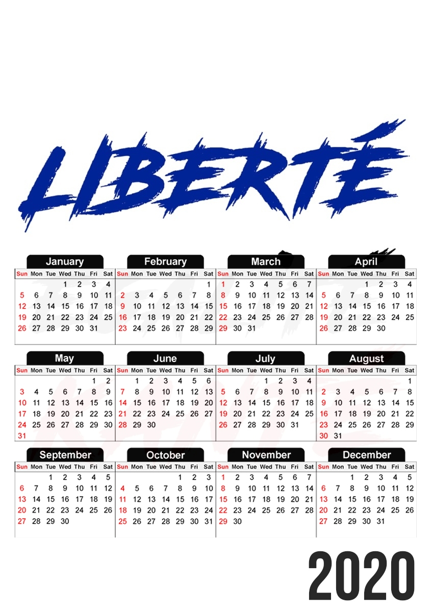  Liberte egalite Kante for A3 Photo Calendar 30x43cm