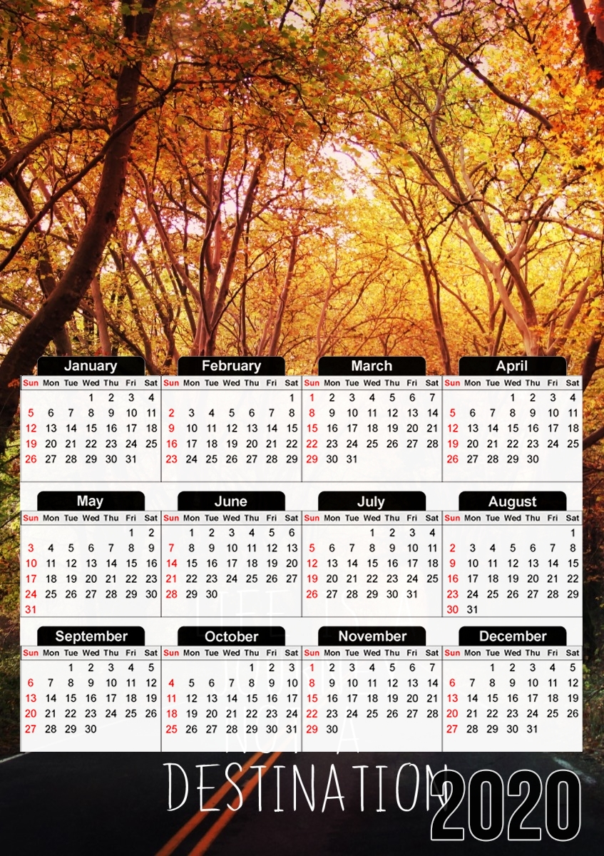  life is a journey for A3 Photo Calendar 30x43cm