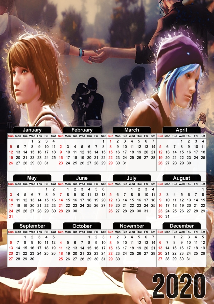  Life Is Strange Mixed Scenes for A3 Photo Calendar 30x43cm