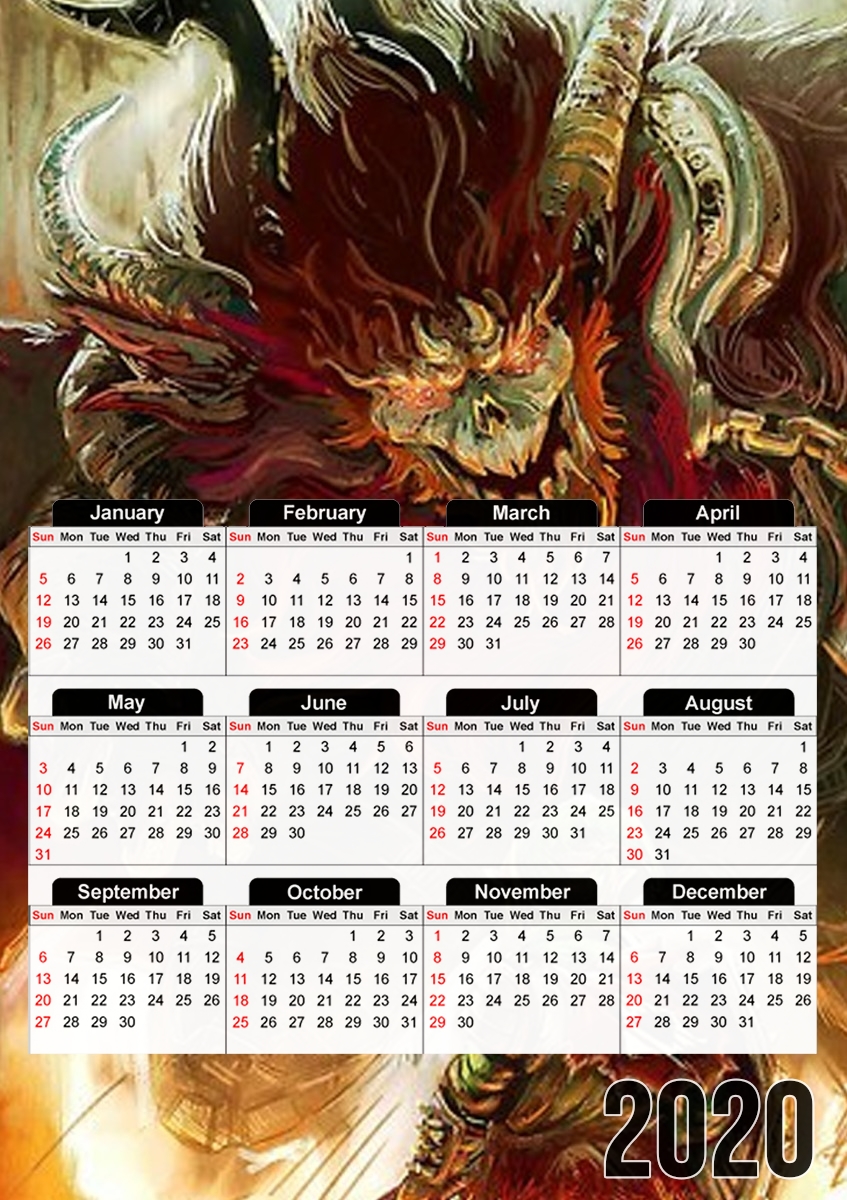  Link Vs Ganon for A3 Photo Calendar 30x43cm