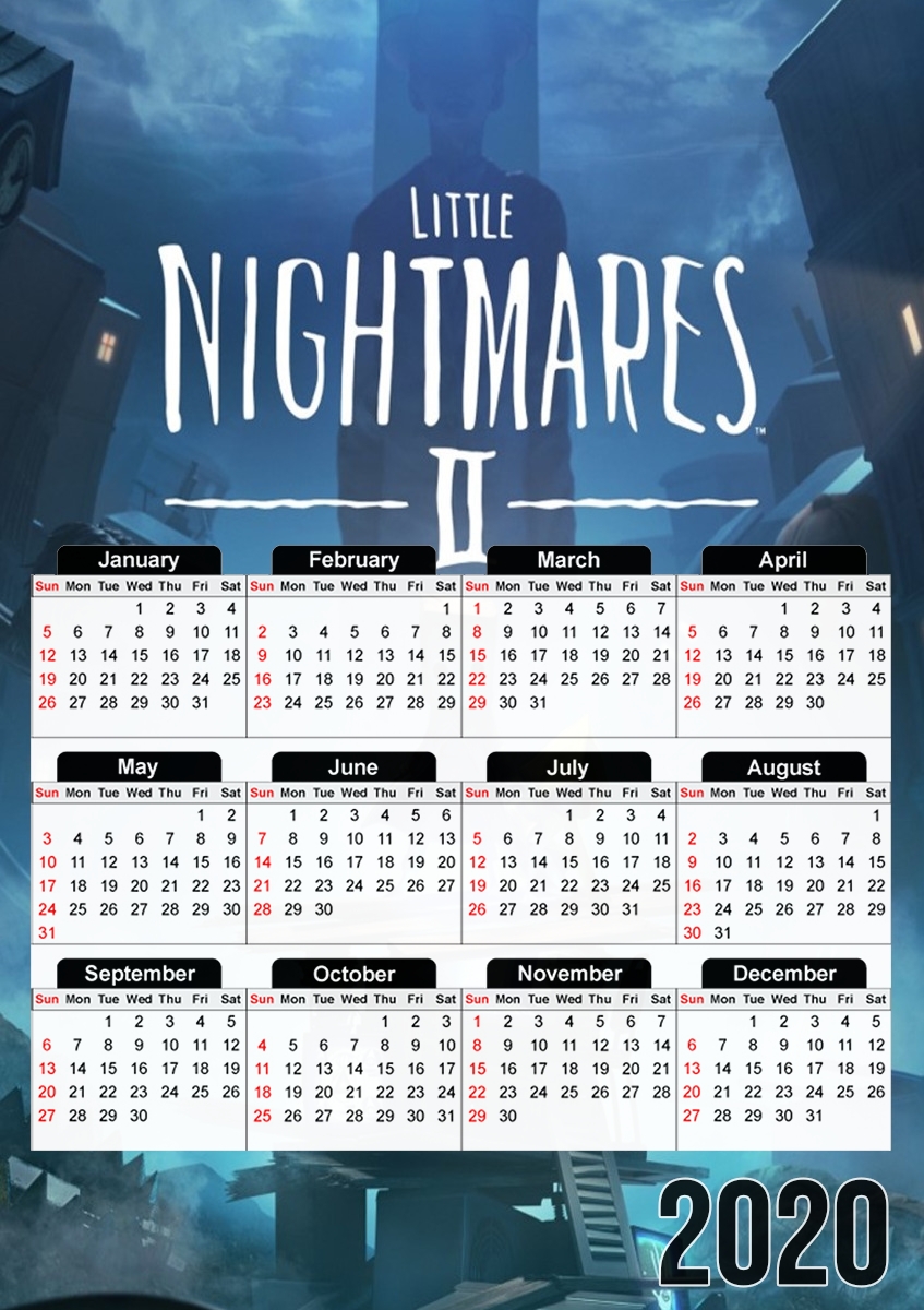  little nightmares for A3 Photo Calendar 30x43cm