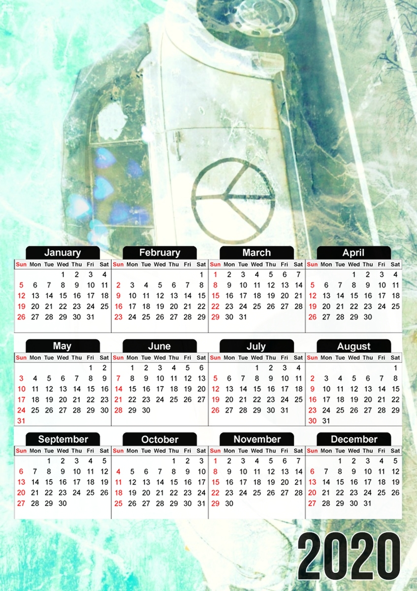  Love Bug for A3 Photo Calendar 30x43cm