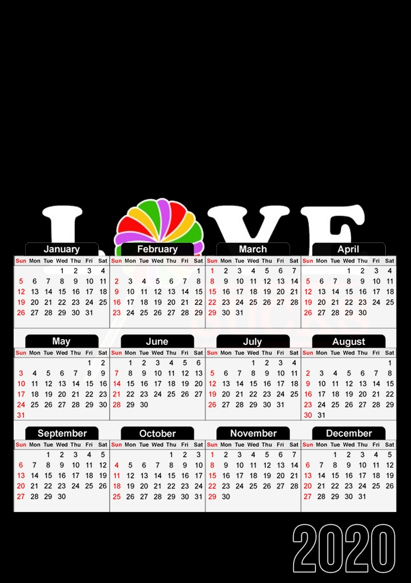  Love Sucks for A3 Photo Calendar 30x43cm