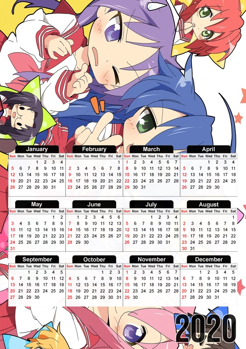  Lucky Star for A3 Photo Calendar 30x43cm