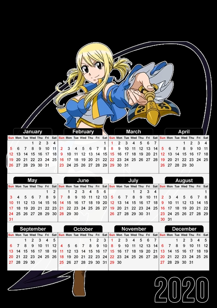  Lucy heartfilia for A3 Photo Calendar 30x43cm