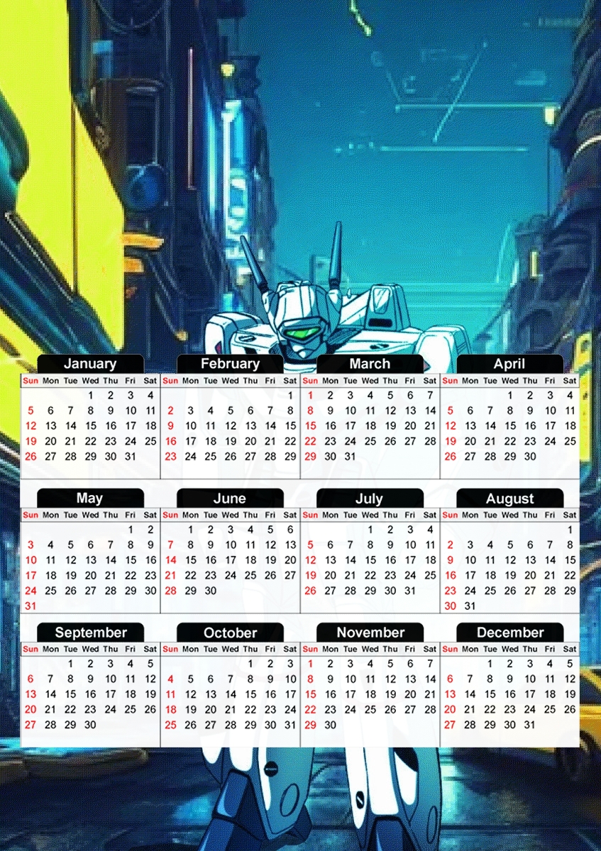  Macross Mech V2 for A3 Photo Calendar 30x43cm