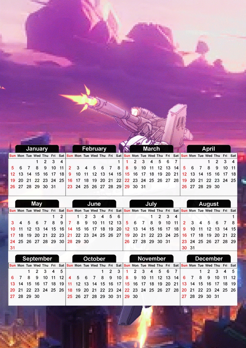  Macross Mech V5 for A3 Photo Calendar 30x43cm