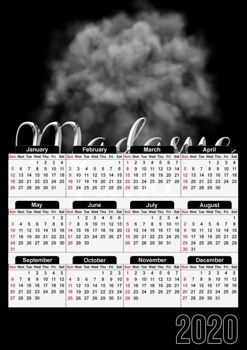  Madame Fume for A3 Photo Calendar 30x43cm