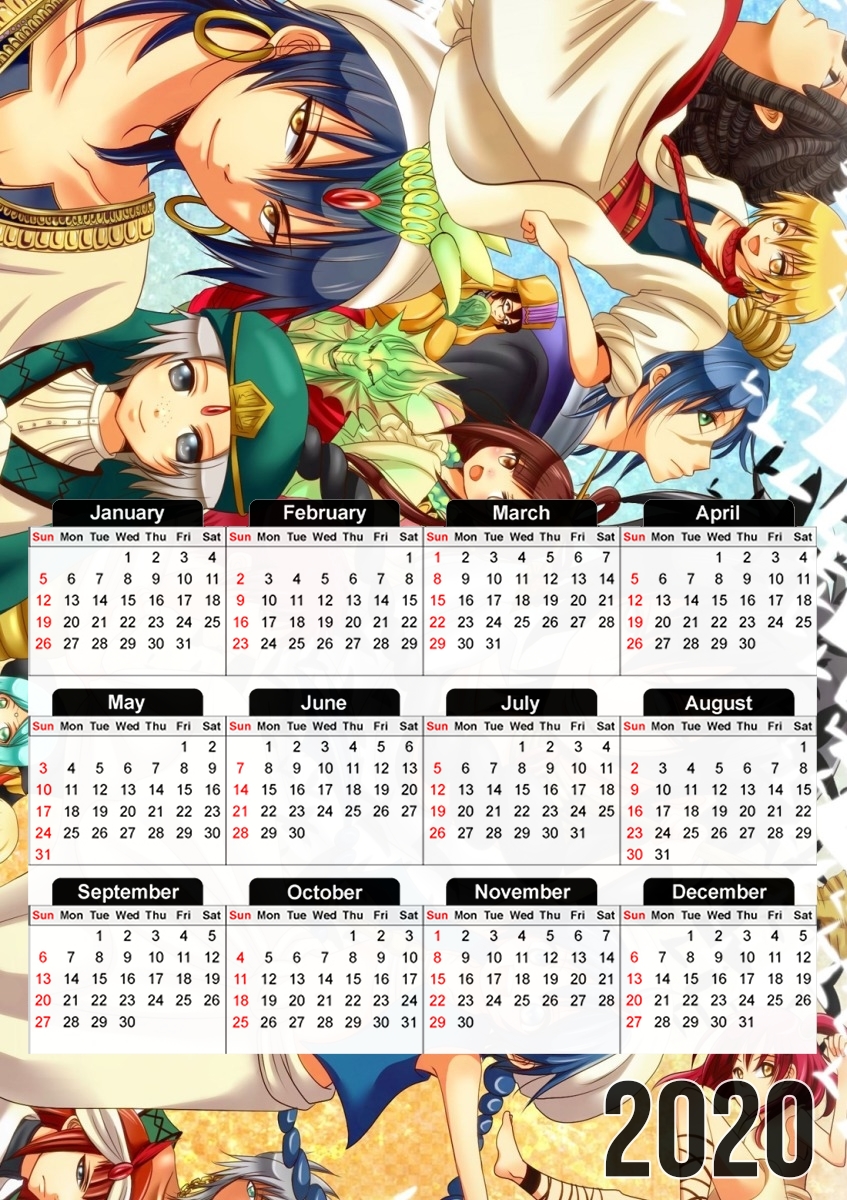  Magi Fan Art for A3 Photo Calendar 30x43cm