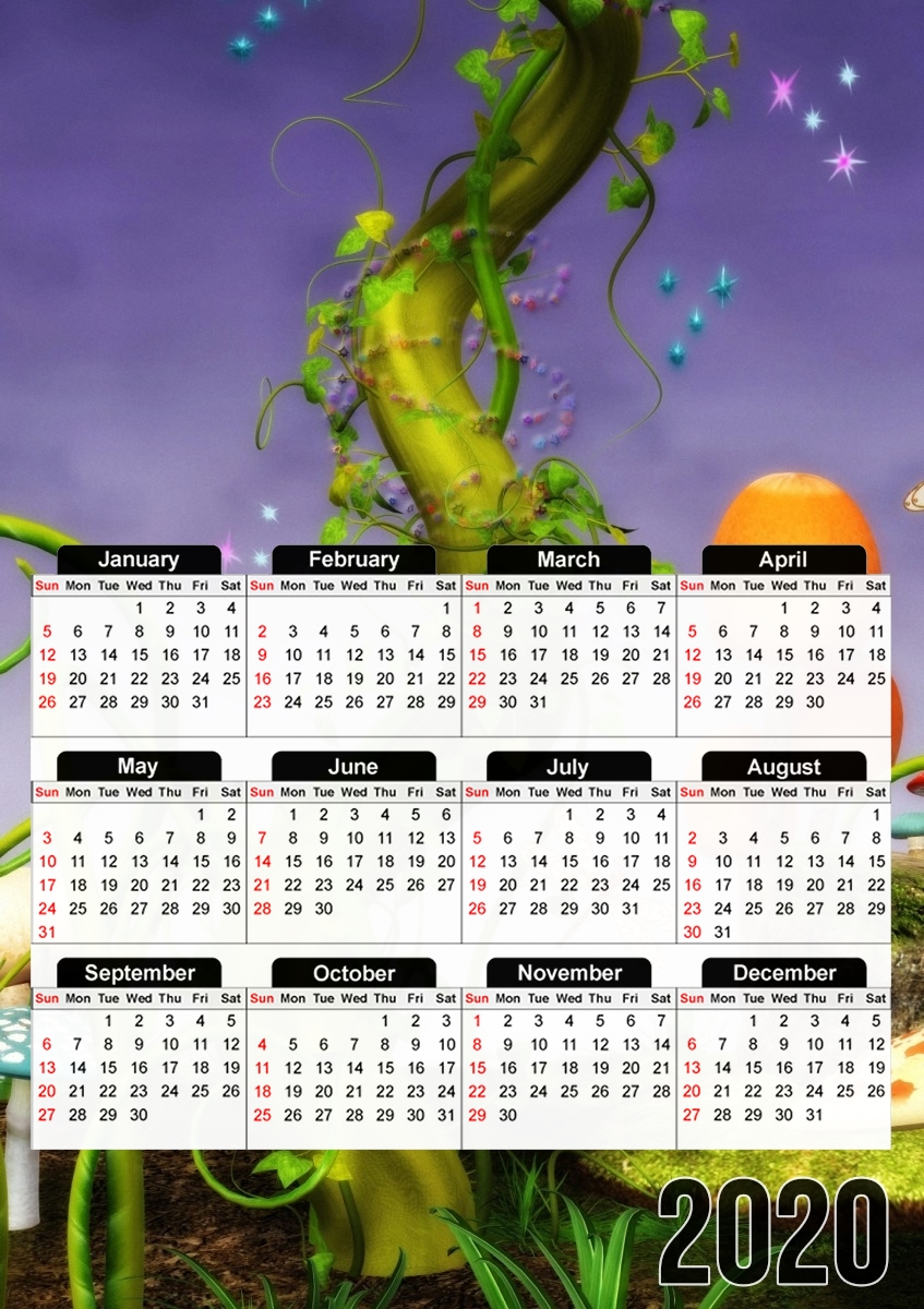  magic beans for A3 Photo Calendar 30x43cm