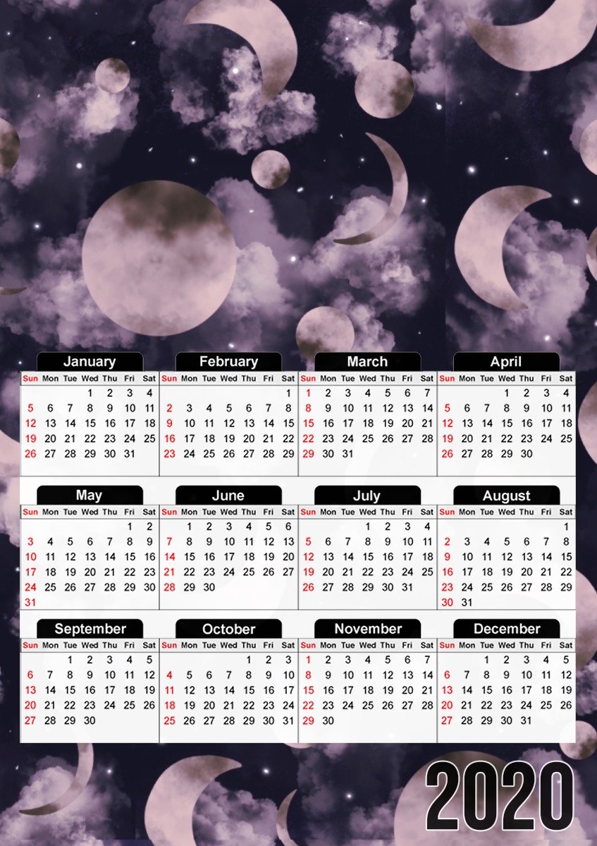  MAGIC MOONS for A3 Photo Calendar 30x43cm