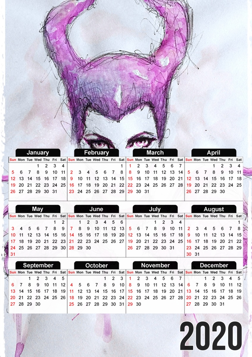  Maleficent for A3 Photo Calendar 30x43cm