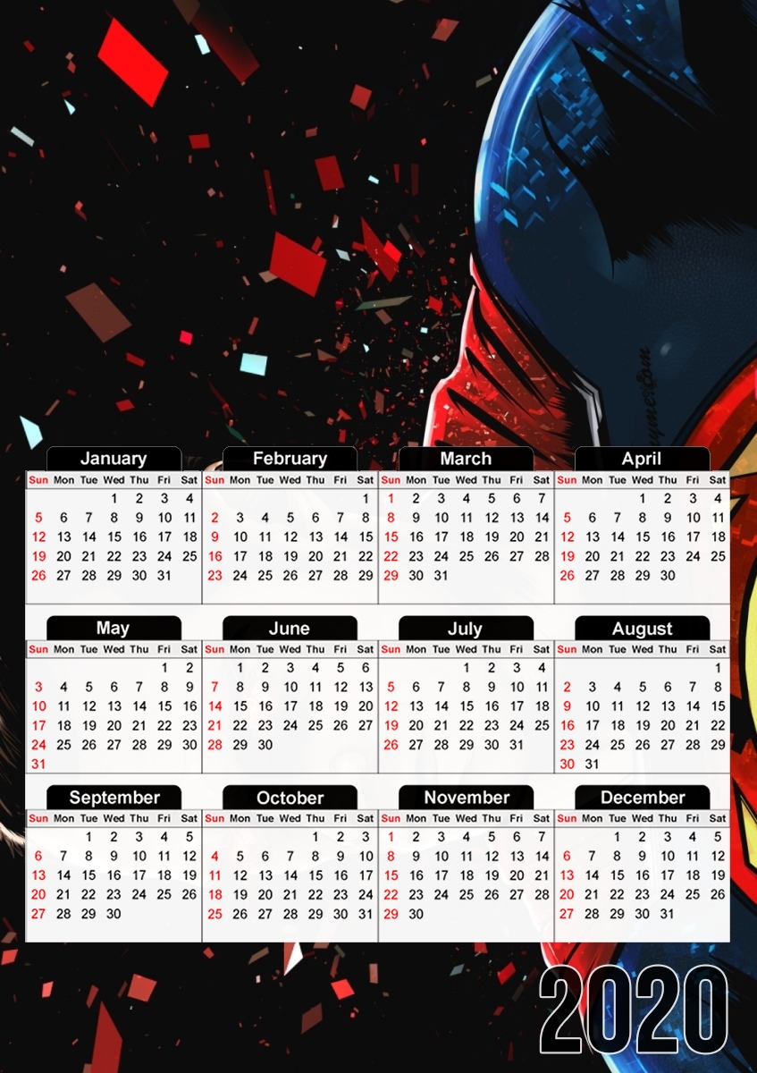  Man of Steel for A3 Photo Calendar 30x43cm