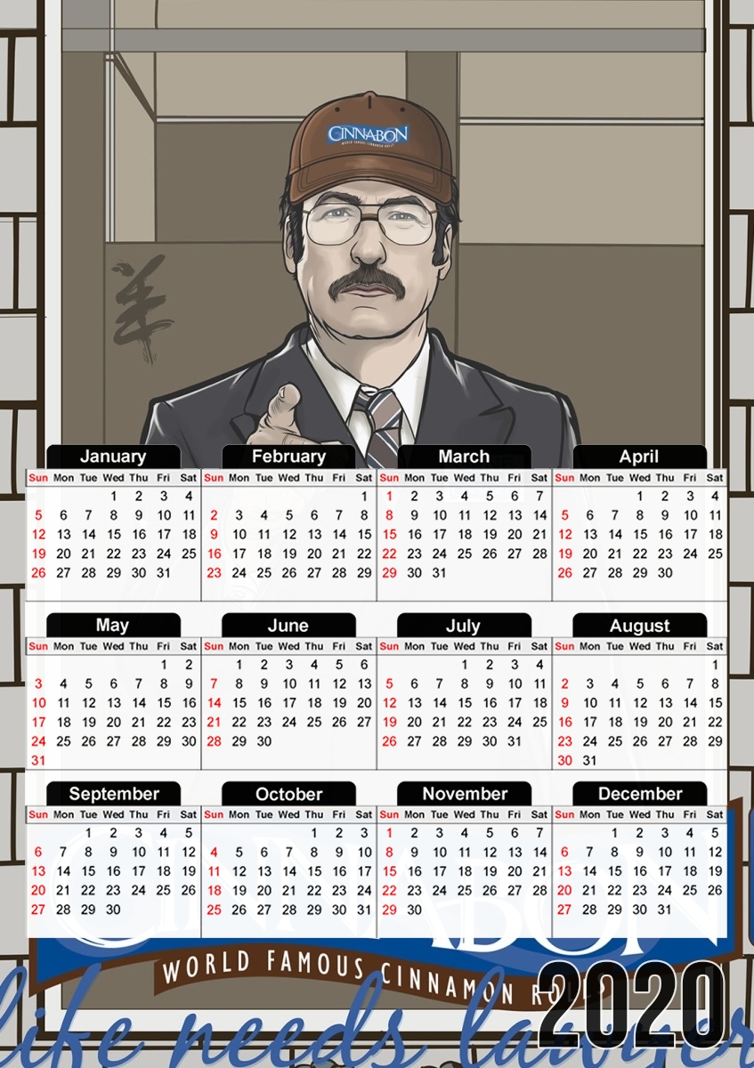  Manager Saul "Gene" Goodman for A3 Photo Calendar 30x43cm