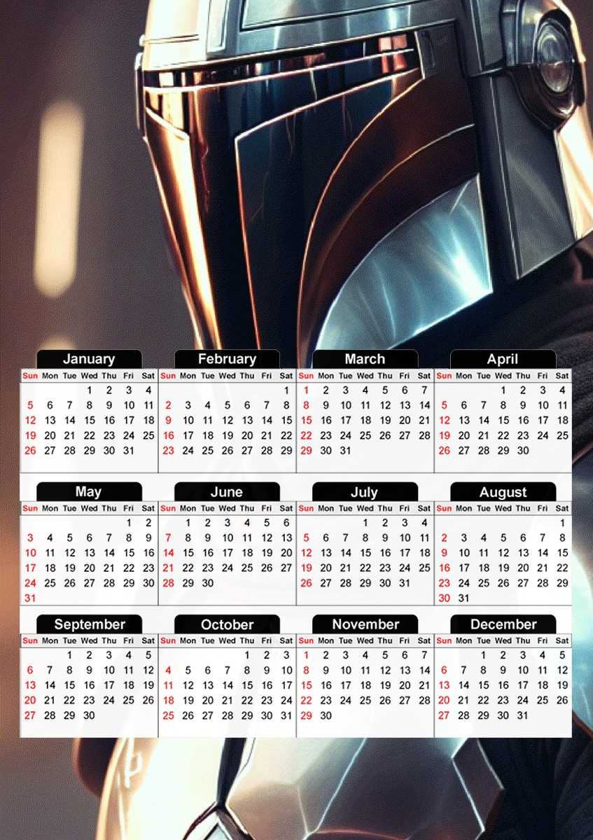  Mandalorian for A3 Photo Calendar 30x43cm