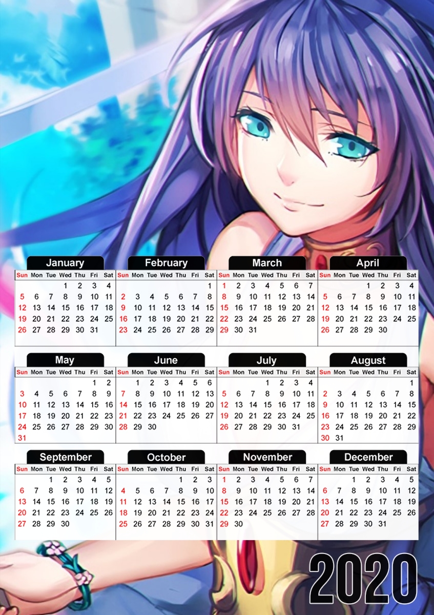  Manga Girl Sexy goddess for A3 Photo Calendar 30x43cm