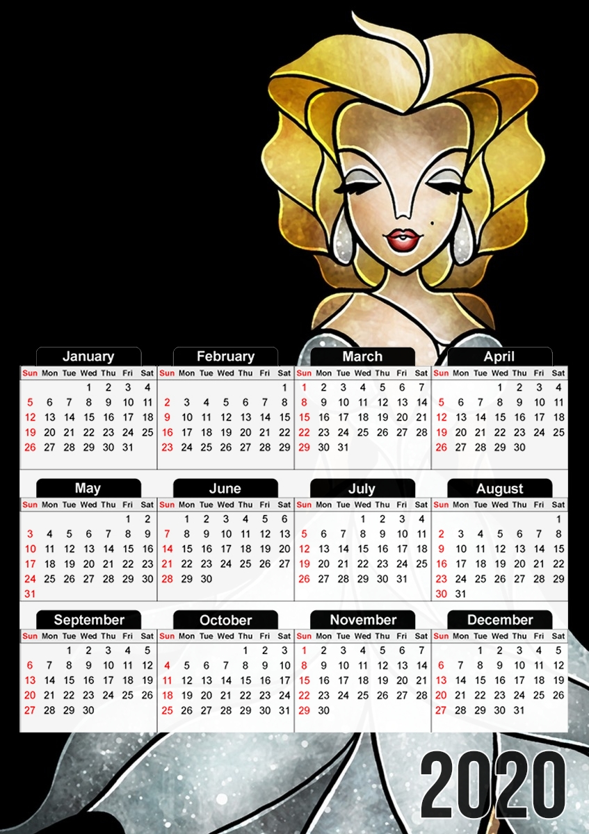  Marilyn for A3 Photo Calendar 30x43cm