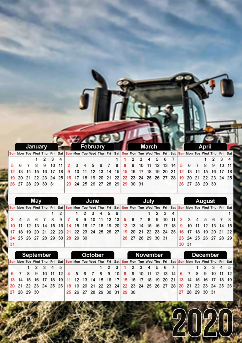  Massey Fergusson Tractor for A3 Photo Calendar 30x43cm