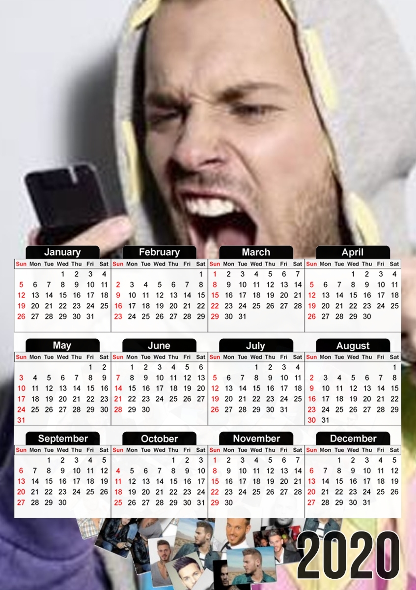  Matt Pokora for A3 Photo Calendar 30x43cm