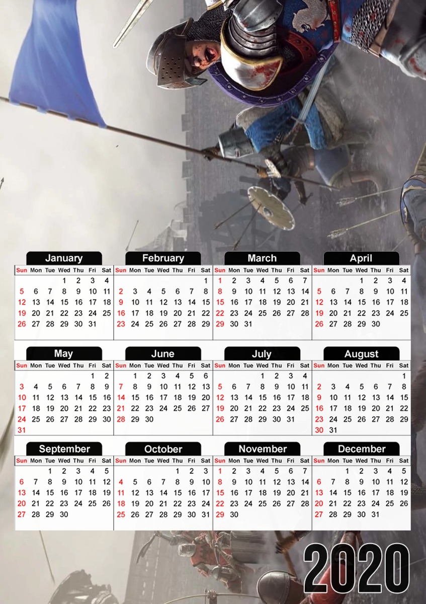  Medieval War for A3 Photo Calendar 30x43cm