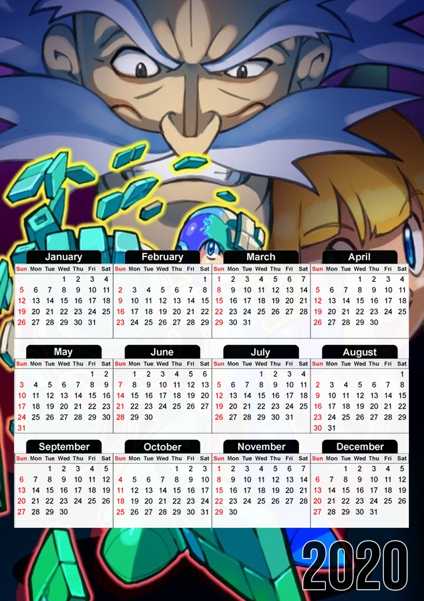  Megaman 11 for A3 Photo Calendar 30x43cm