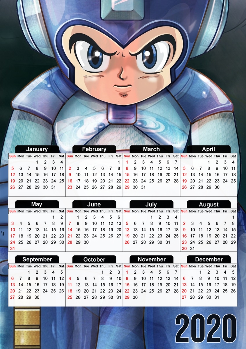  MEGAMAN for A3 Photo Calendar 30x43cm