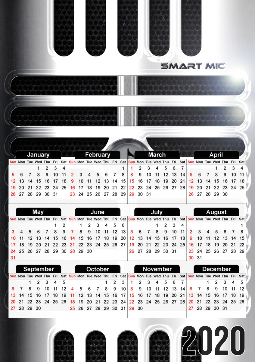  Microphone for A3 Photo Calendar 30x43cm